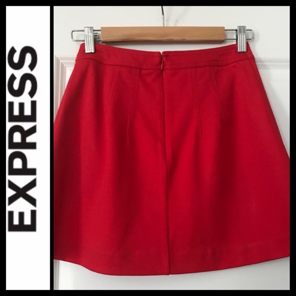 NWT Express Red A-Line Skirt - Picture 3 of 3